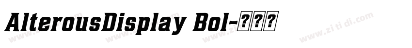 AlterousDisplay Bol字体转换